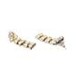 Long Kundan Earrings (silver) - Ruby Raang - Swadesiicart