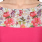 Ahalyaa Women's Pink Chanderi Printed Kurta | Swadesiicart