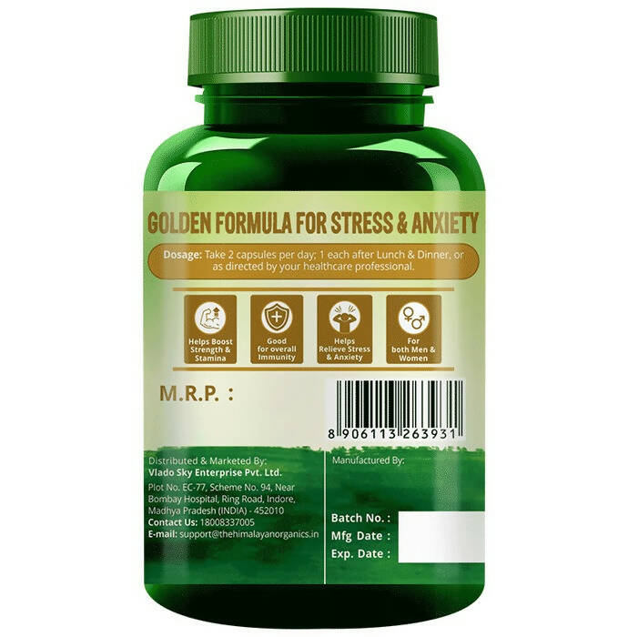 Himalayan Organics Ashwagandha Gold+ Capsules - Swadesiicart