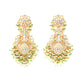 Kundan Chand Earrings (Gold) - Ruby Raang - Swadesiicart