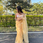 Vamsee Yellow Organza Saree - Swadesiicart