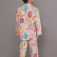 Breathables Kids Cotton Night Suit – Peach Lion & Teddy Shirt & Pyjama Co-Ord Set For Boys & Girls