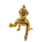 CraftVatika Gold Toned Aluminium Swing Jhula With Ladoo Gopal | Swadesiicart