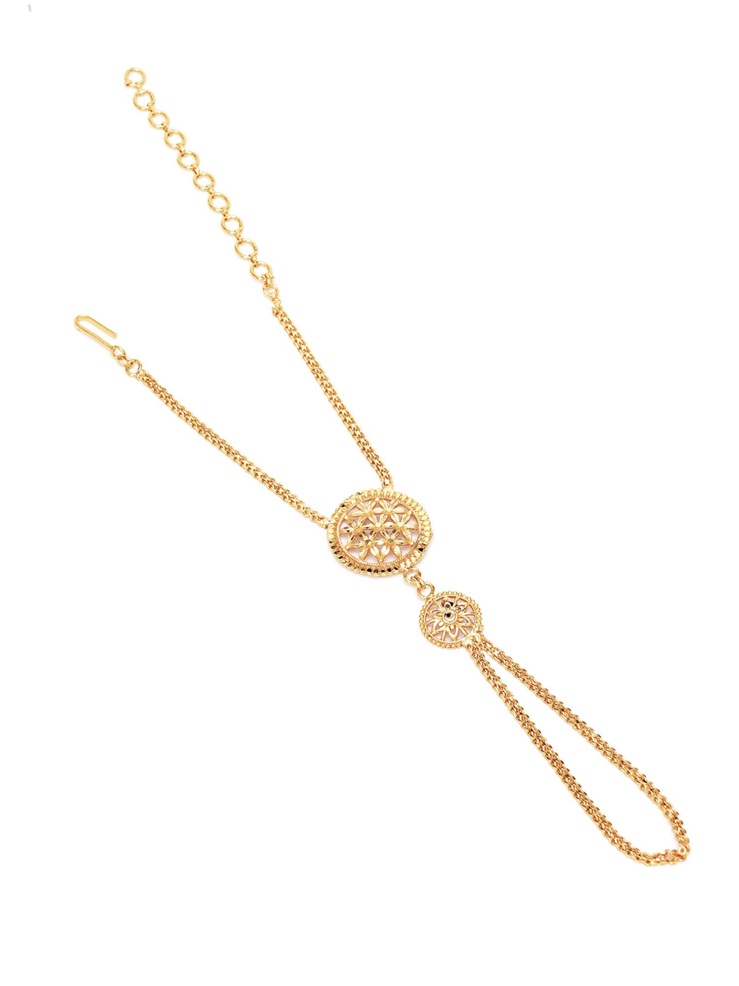 Golden Haathphool (Gold) - Ruby Raang | Swadesiicart