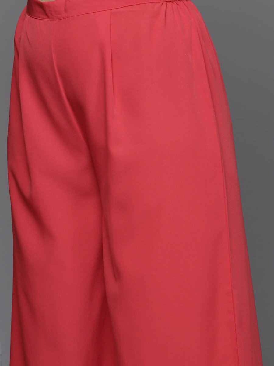 Ahalyaa Women's Traditional wear Kurta Set - Red | Swadesiicart