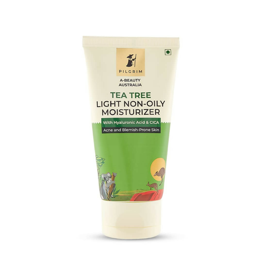 Pilgrim Australian Tea Tree Oil Free Face Moisturizer For Oily & Acne Prone Skin With Hyaluronic Acid & CICA - Pilgrim