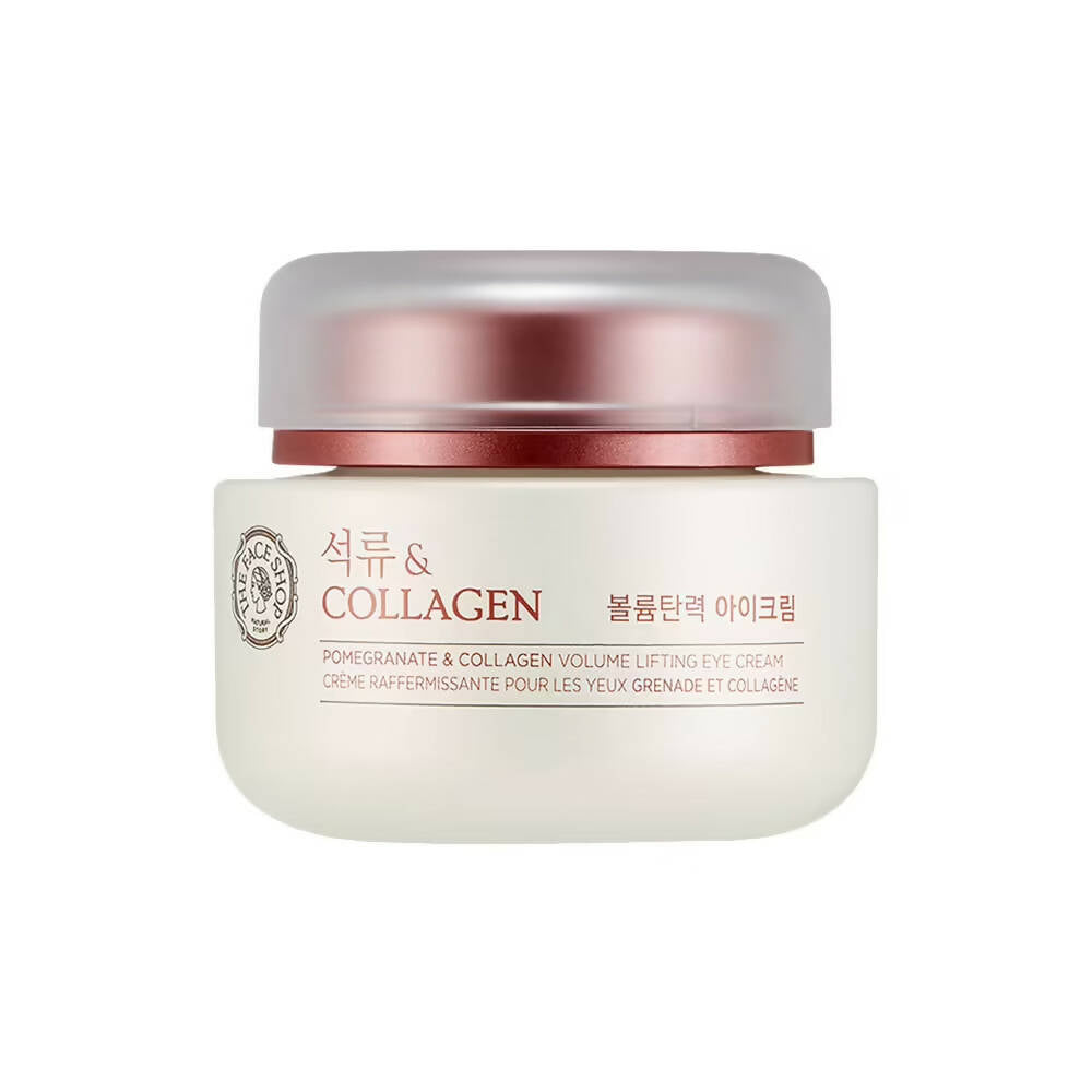 The Face Shop Pomegranate & Collagen Volume Lifting Eye Cream - Korean Skincare | Swadesiicart