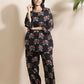 Breathables Abstract Black Cotton Co-Ord Set