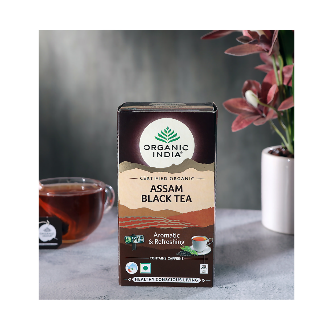 Organic India Assam Black Tea Bags - Swadesiicart