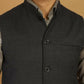 Even Apparels Nehru Jacket With Welt Pockets - Blue | Swadesiicart