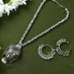 Mominos Fashion Johar Kamal Silver-Plated Brass Finish Budha Long Neckalce For Women