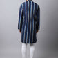 Even Apparels Navy Pure Cotton Men's Kurta With Band Collar (STR1169) | Swadesiicart