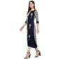 NOZ2TOZ Women's Blue & White Rayon Straight Kurta- (1pc set) - Swadesiicart