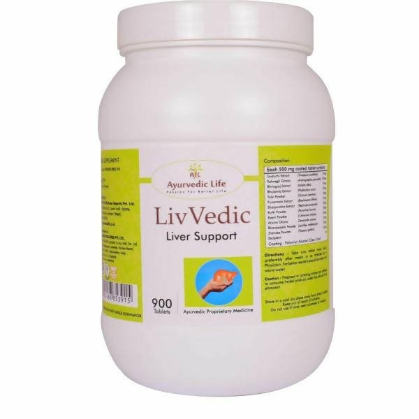 Ayurvedic Life Liv Vedic Liver Support Tablets | Swadesiicart