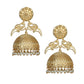 Joban Fashion Women Matte Gold Brass Jhumka | Swadesiicart