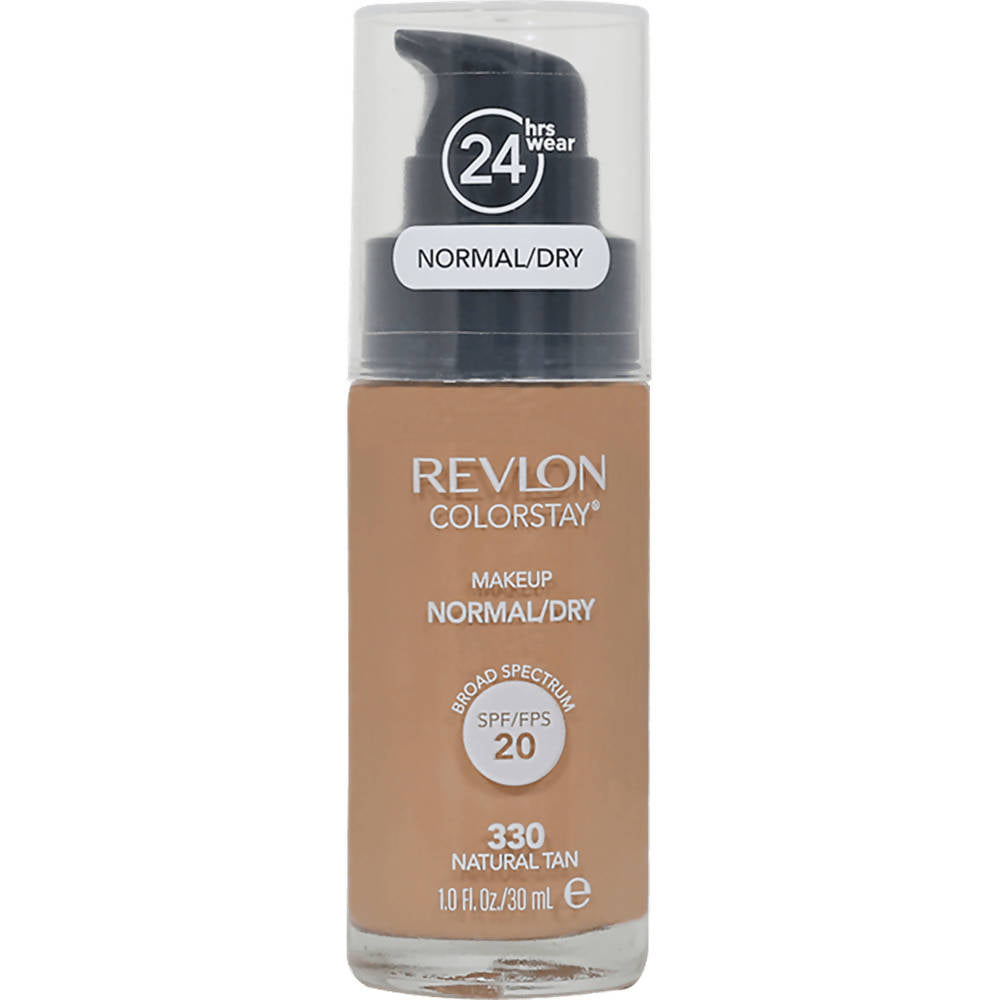 Revlon Colorstay Makeup For Normal / Dry Skin with SPF/FPS 20 - 330 Natural Tan - Swadesiicart