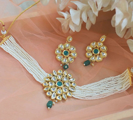 Joban Fashion Copper Kundan Choker | Swadesiicart