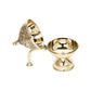 CraftVatika Gold-Toned Dhoop Dani Loban With Handle & Incense Stick Holder Showpiece | Swadesiicart
