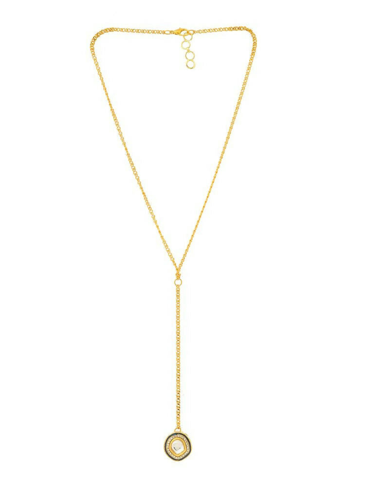 Gold Plated Kundan Necklace - Ruby Raang | Swadesiicart