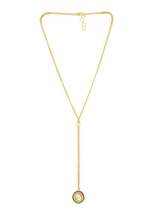 Gold Plated Kundan Necklace - Ruby Raang | Swadesiicart