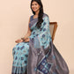 Shree Shyam Fashion Linen Cotton Sky Blue Saree