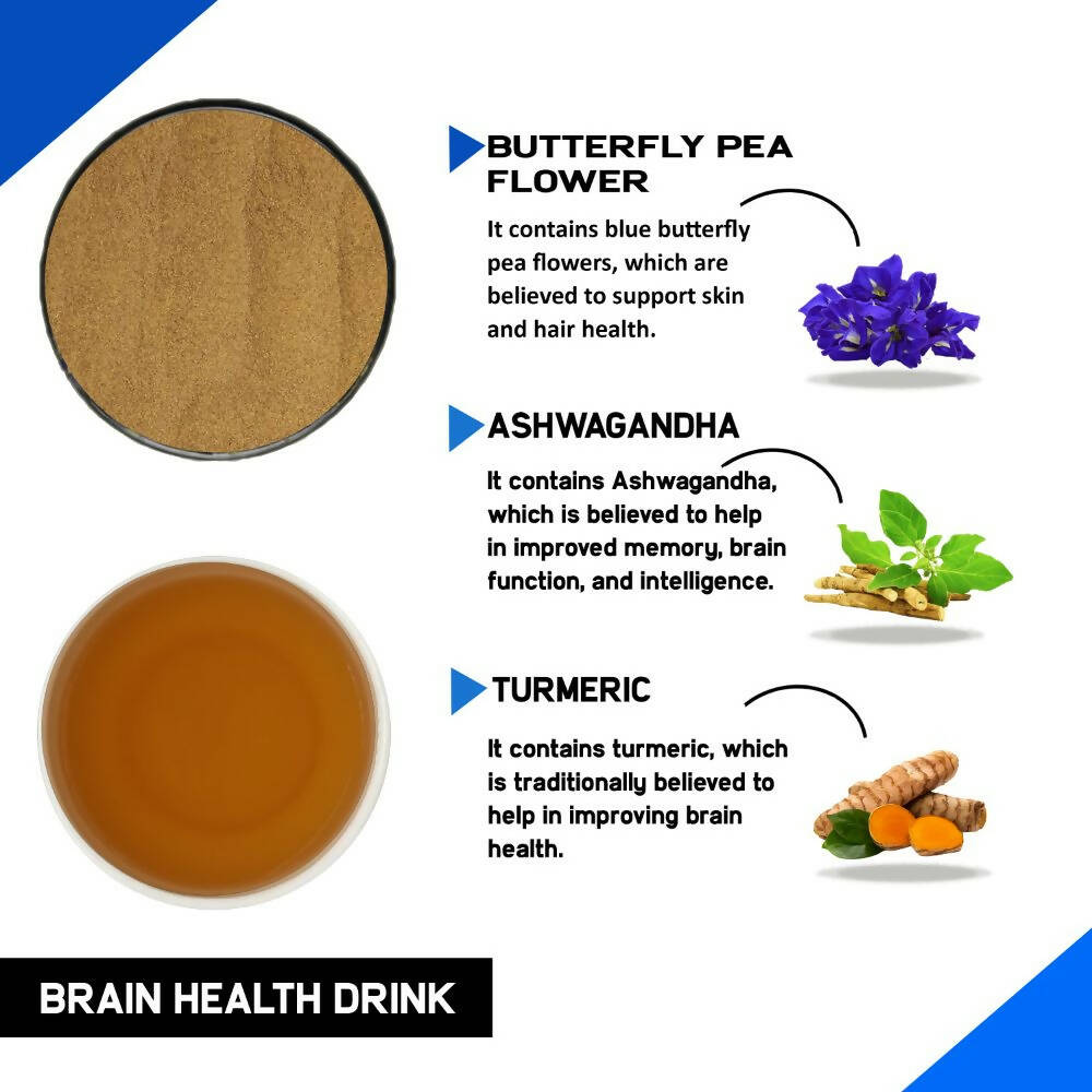 Just Vedic Brain Health Drink Mix - Swadesiicart
