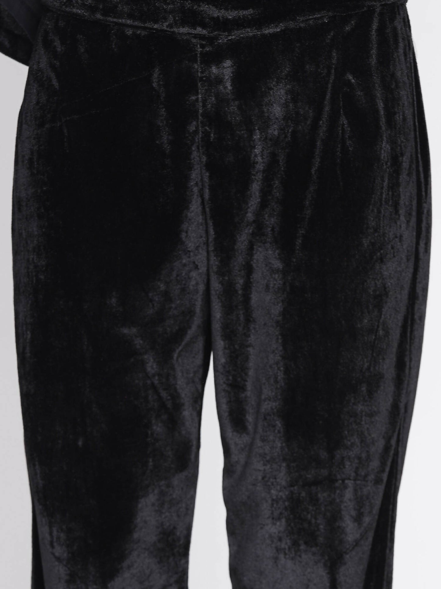 Women Republic Black Velvet Embroidered Kurta With Pants | Swadesiicart