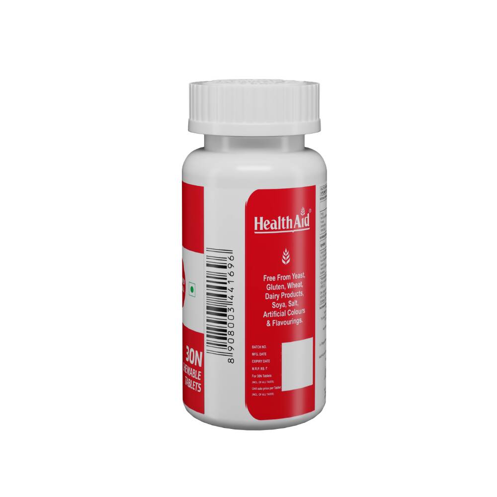 HealthAid Strong Calcium 500 mg Chewable Tablets - Swadesiicart