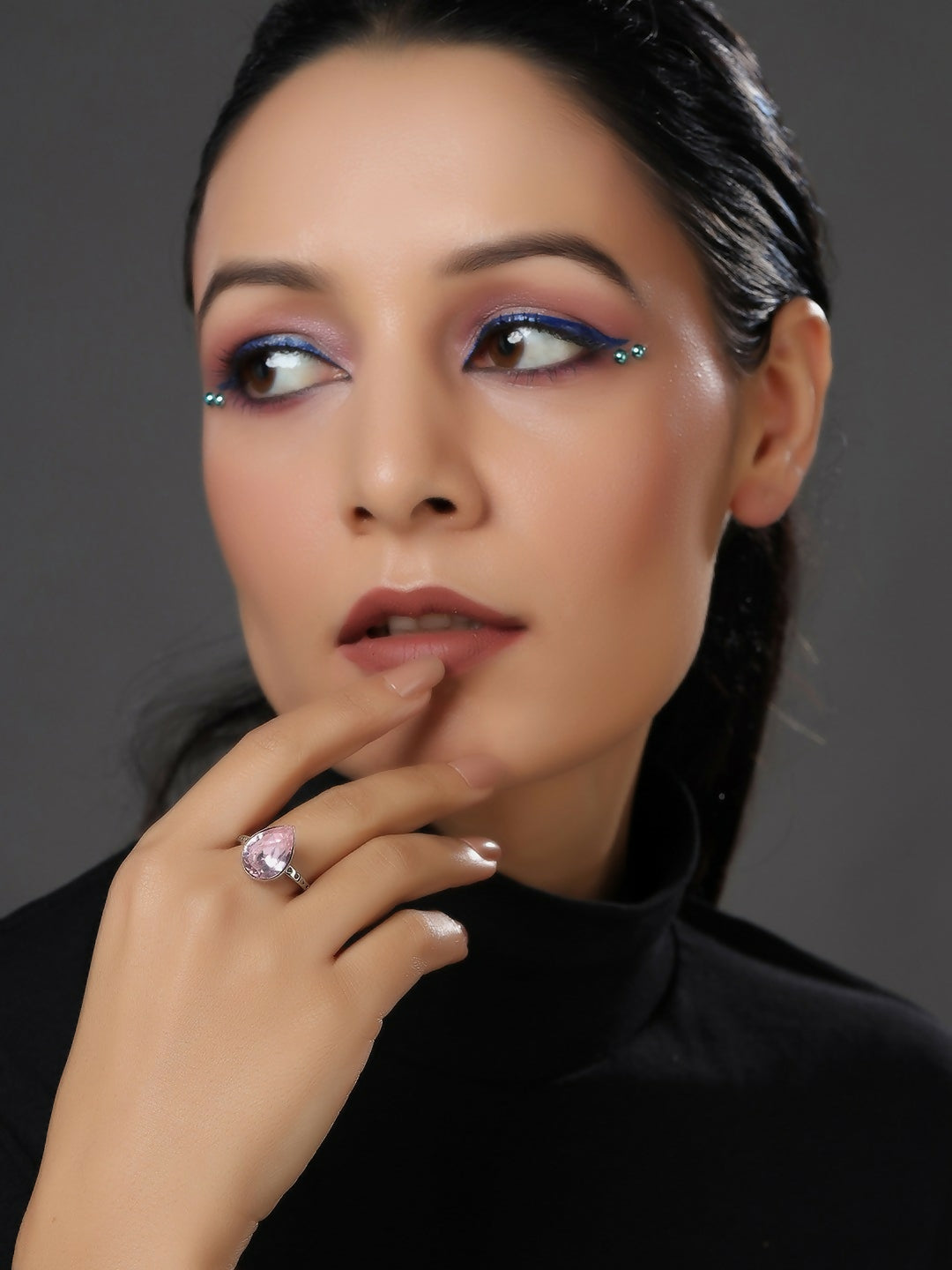 Blush Pink Ring- Ruby Raang | Swadesiicart