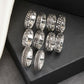 NVR Women's Set of 5 Silver-Plated German Silver Toe Ring | Swadesiicart