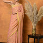 Very Much Indian Designer Mul Cotton Handloom Saree with Sequins - Peach | Swadesiicart