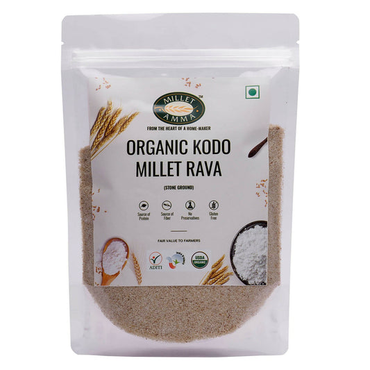 Millet Amma Organic Kodo Millet Rava - Millet Amma urban Monk pvt Ltd