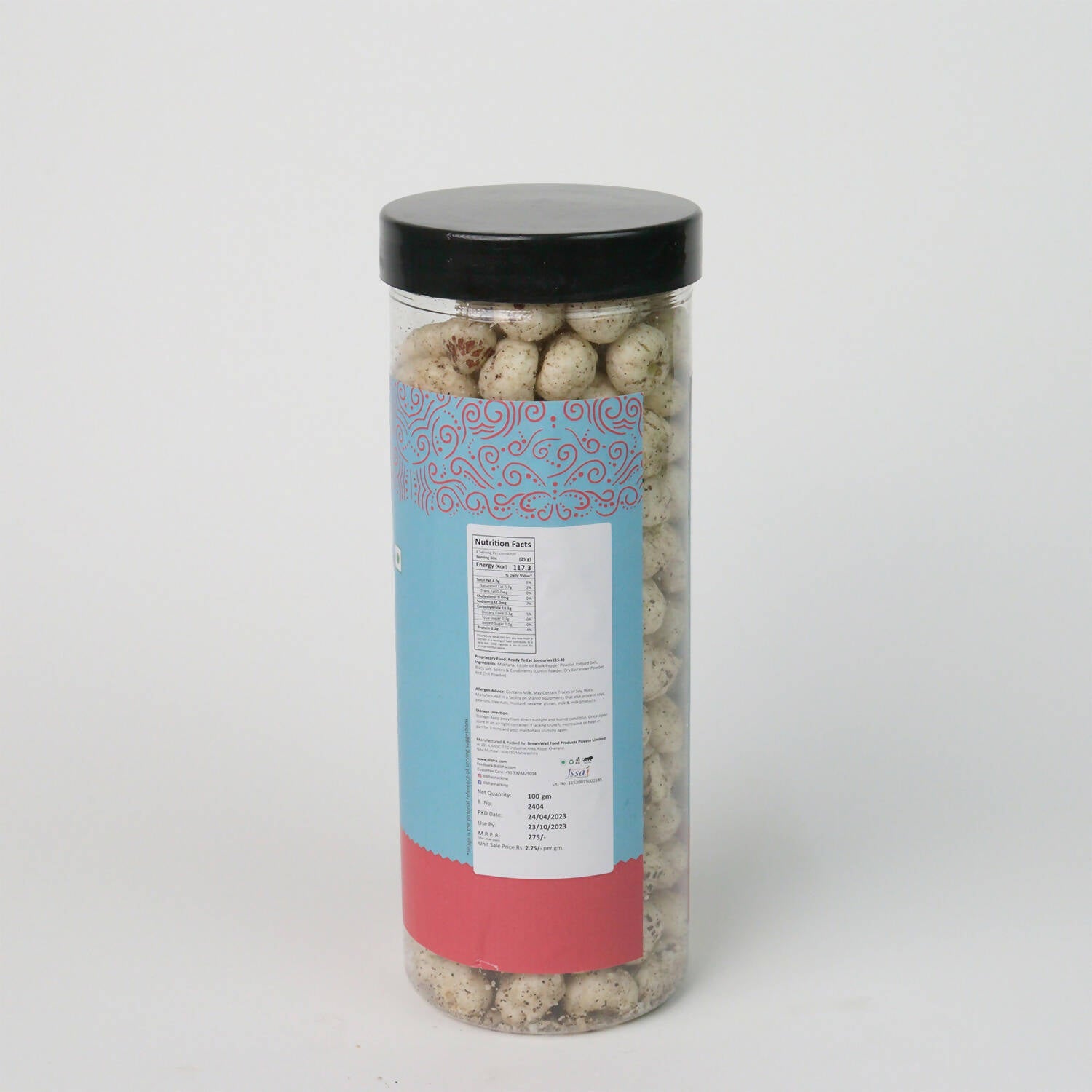 Dibha - Honest Snacking Salt & Pepper Makhana - Swadesiicart
