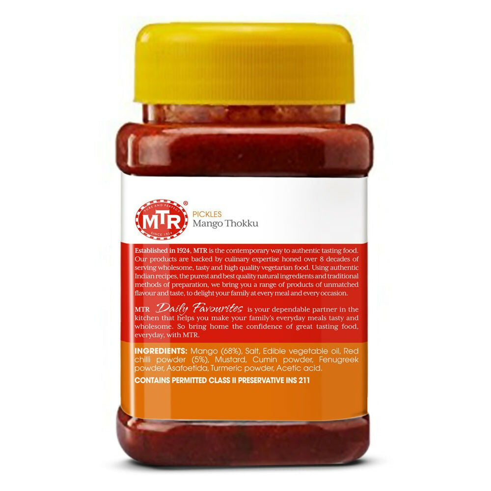 MTR Mango Thokku Pickle - Swadesiicart