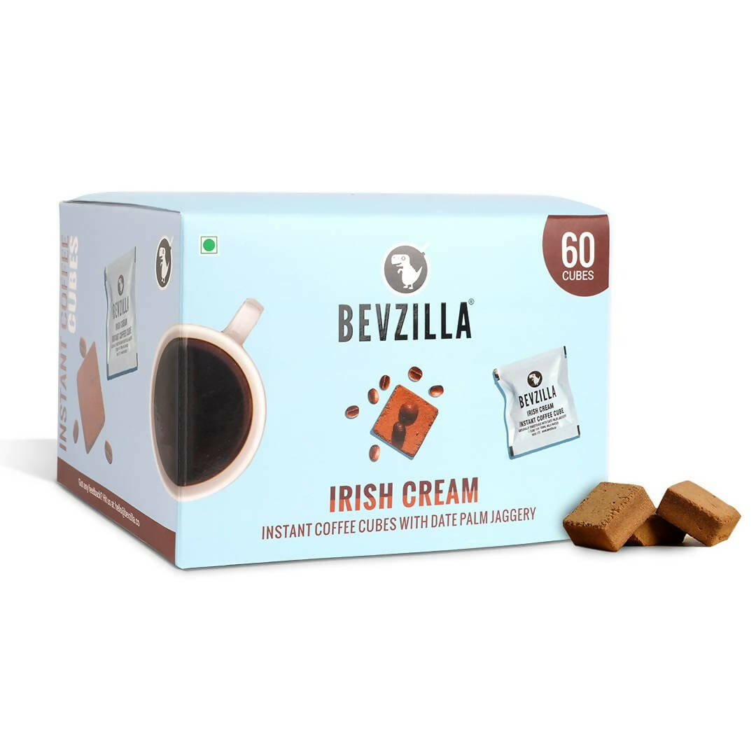 Bevzilla Instant Coffee Cubes Pack with Organic Date Palm Jaggery - Irish Cream | Swadesiicart