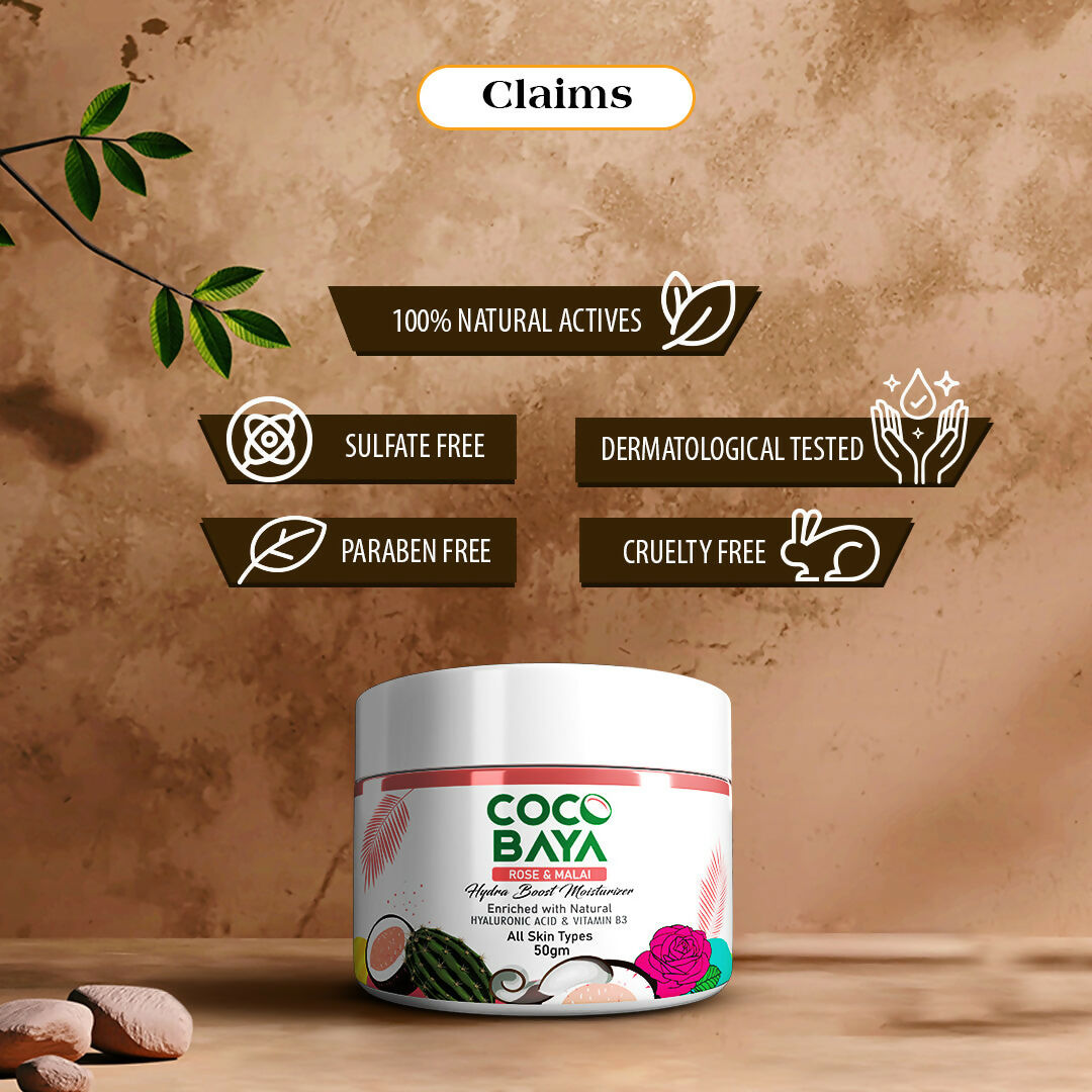 Cocobaya Rose & Malai Moisturizer - Swadesiicart
