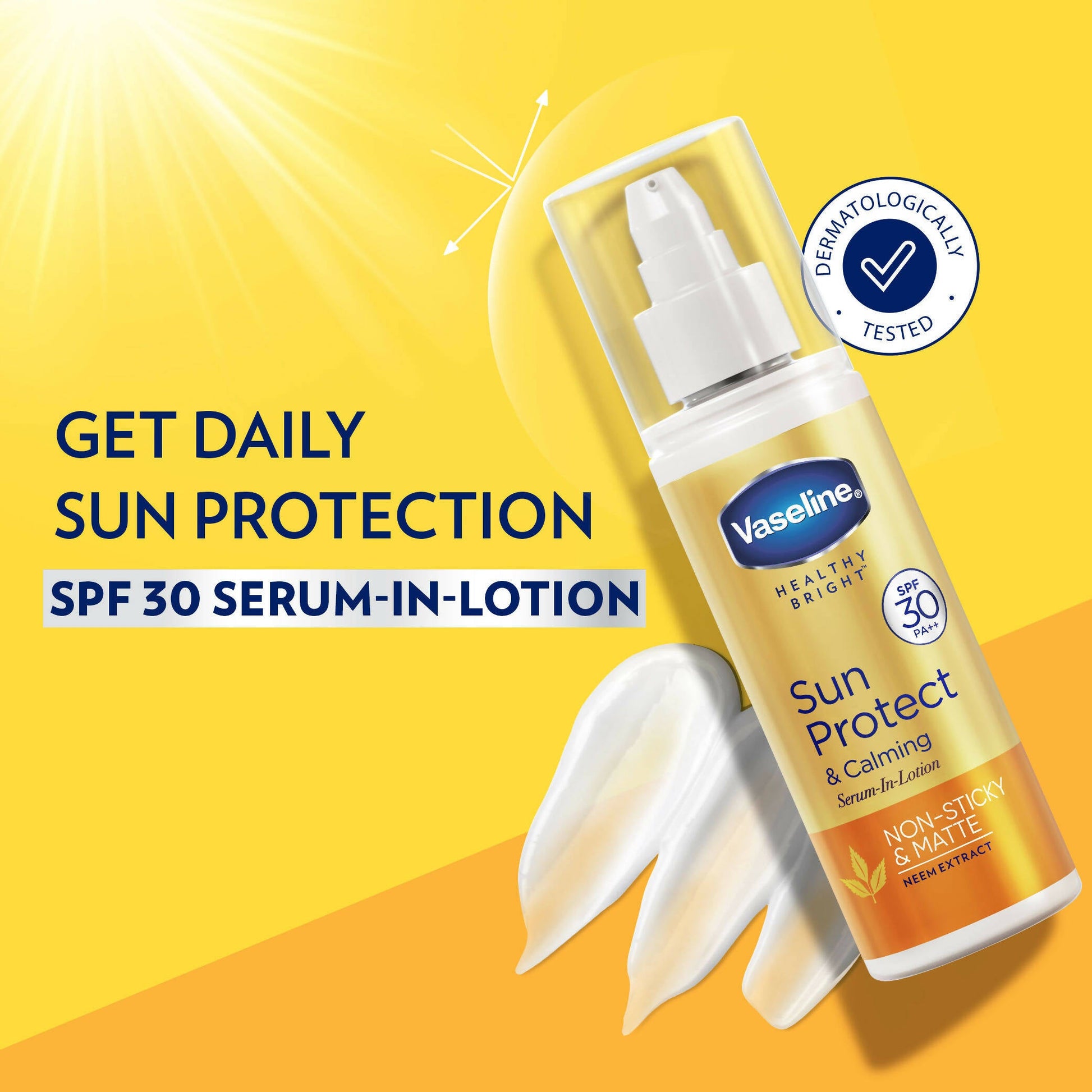 Vaseline Sun Protect & Calming Serum in Lotion with SPF 30 - Swadesiicart