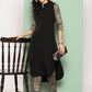 Ahalyaa Womens Kurta Set - Black | Swadesiicart