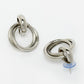 NVR Women's Western Silver Plated Circular Metal Hoop Earrings | Swadesiicart
