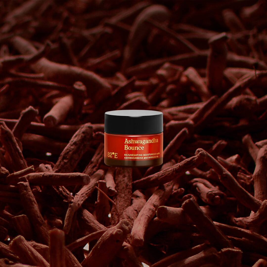 82°E By Deepika Padukone Ashwagandha Bounce Moisturiser, Paraben Free, Non-Sticky | Swadesiicart