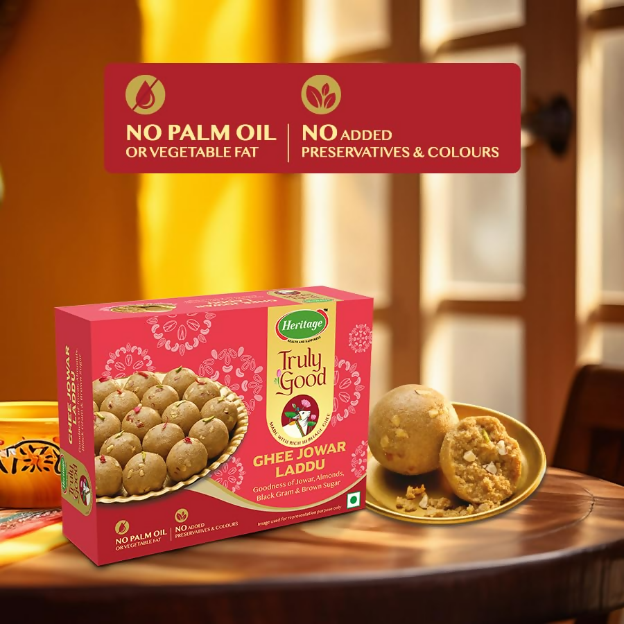 Heritage Pure Ghee Jowar Laddu | Swadesiicart