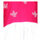Akarshan Pure Cotton Frock Style Kurti With Leggings Set - Pink And White
