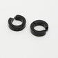 NVR Men's Black Rhodium-Plated Stainless Steel Hoop Earrings - Swadesiicart