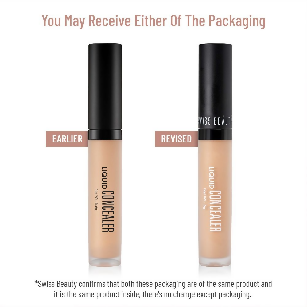 Swiss Beauty Liquid Concealer - 04 Medium Beige - Swadesiicart