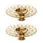 eCraftIndia Gold-Toned 2 Pieces Bowl Shape Diyas | Swadesiicart