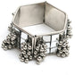 Mominos Fashion Kamal Johar Mirror Oxidised Silver Bangles Set
