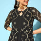 Ahalyaa Women's Olive Printed Jacket Style Dress | Swadesiicart