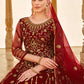 Heavy Stone Embroidered Maroon Designer Anarkali Suit - Emponline | Swadesiicart