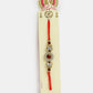 NVR Men Gold-Toned Stone-Studded Rakhi With Roli Chawal | Swadesiicart