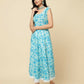 Designer Stylish Skyblue Cotton Blend Stitched Suit With Dupatta - Tanisha | Swadesiicart